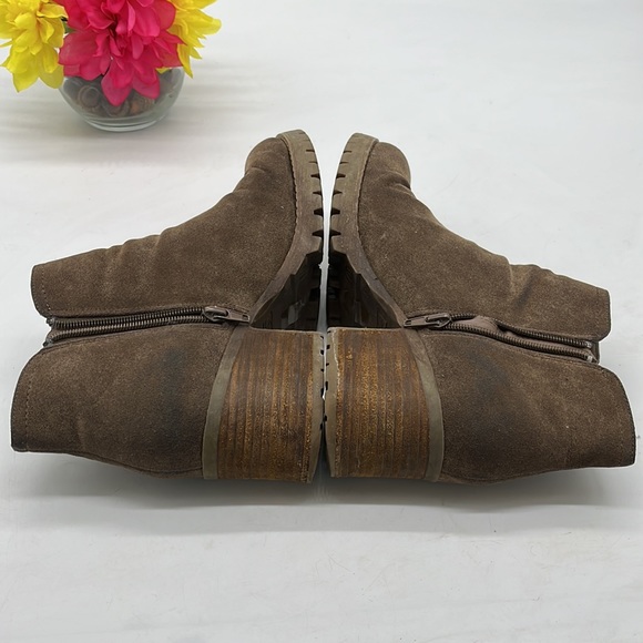 Carlos by Carlos Santana Brown Leather Wedge with Lug Sole Size 11. CM2478A - Picture 5 of 8